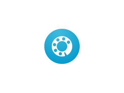 Icon blue circle icon skype telephone