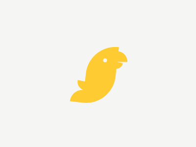 Yellow Bird bird logo yellow