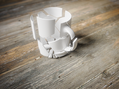 Fractured mug