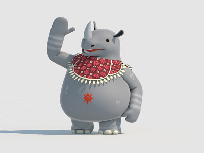Kaka 3d animation 3d character 3d model asian games character mascot
