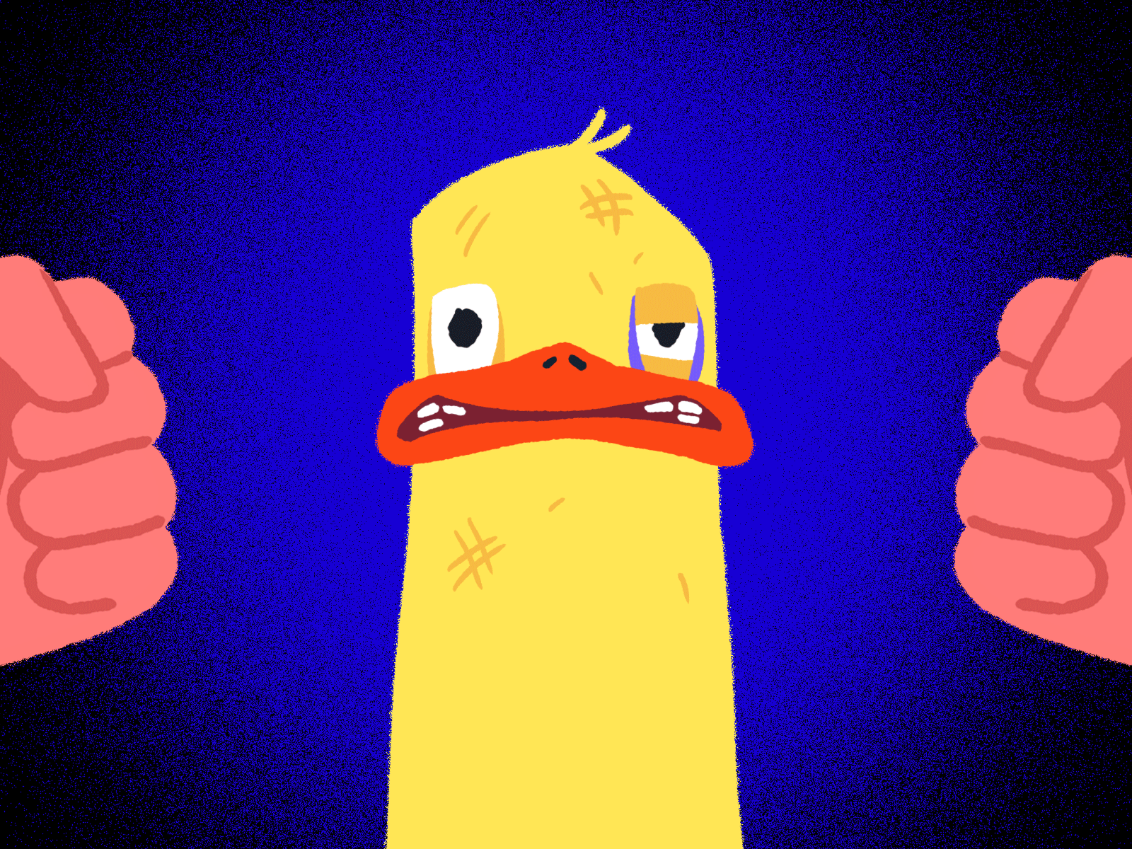I'm fine... 2d animation duck fight frame by frame hits illustration motion