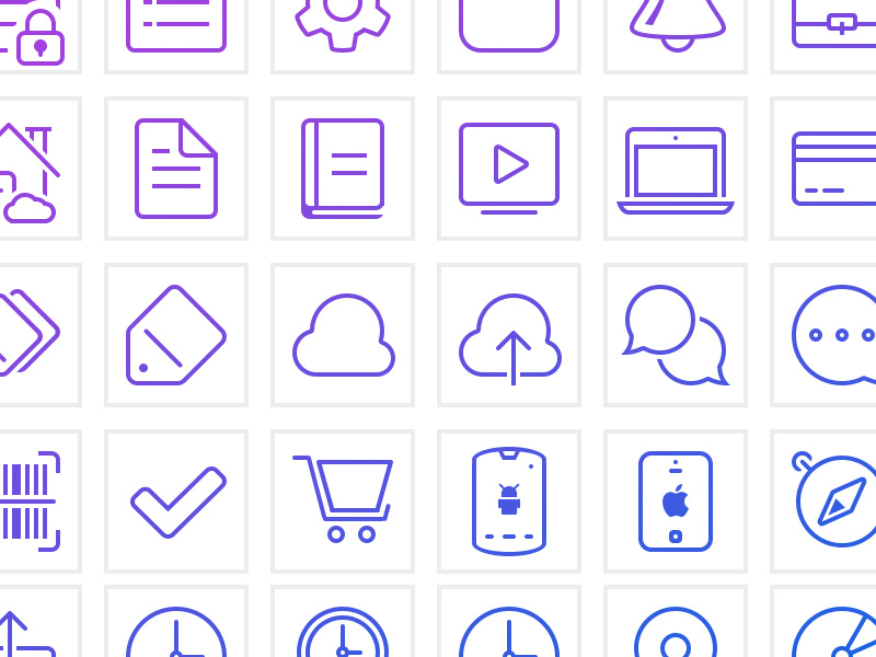 ShopSavvy Line Icons  by Jeff Broderick on Dribbble