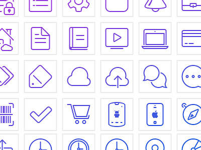 ShopSavvy Line Icons android glyph icons ios mobile retina shapes