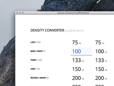 Density Converter for iOS & Android calculator converter density free js tool web