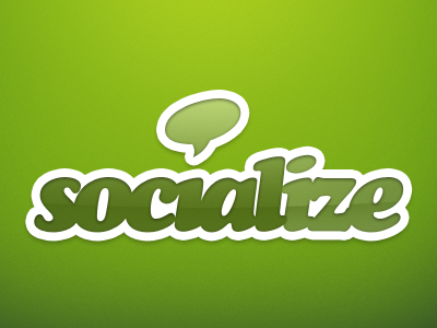 Socialize Logo green logo social socialize talk