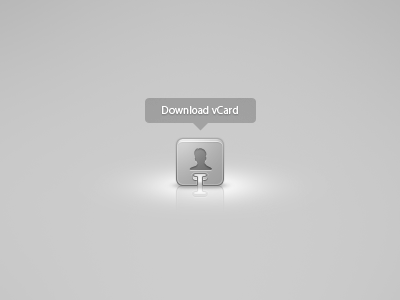 Download vCard grey icon tooltip vcard