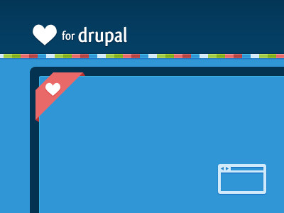 Love for Drupal blue drupal website