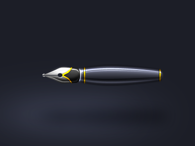 Vector Pen Icon v2 by Jeff Broderick on Dribbble