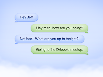 Cloud Chat Bubbles bubbles chat cloud download free psd soft