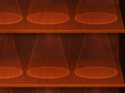 iPhone 4 Appshelf Background background brown ios4 iphone4 shelf wood