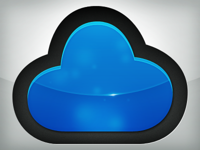 Cloudapp Icon 2 blue cloudapp grey icon ipad iphone