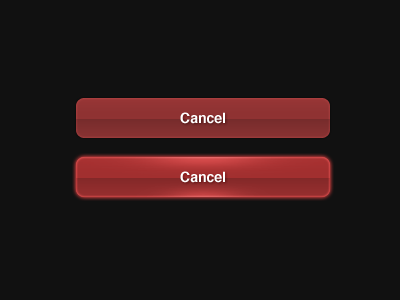 Cancel button cancel iphone red ui