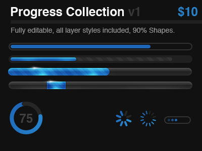 Progress Collection Released collection download progress psd purchase