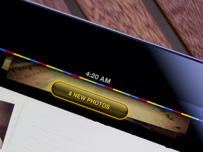 8 New Photos - iPad UI button instagram ipad luxogram ui yellow