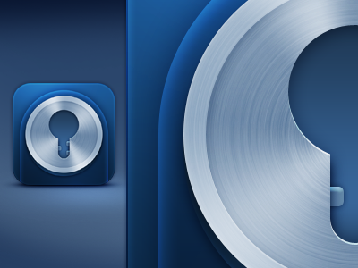 Lock Icon blue icon lock metal