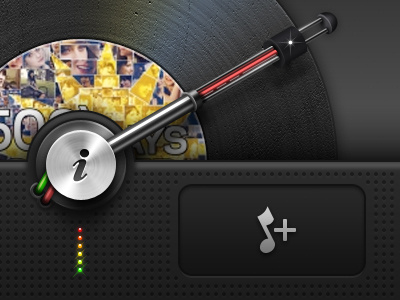 Retina Record iPhone UI - Mobile Design