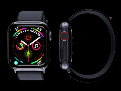Apple Watch Series 4 3d apple fusion360 series4 watch