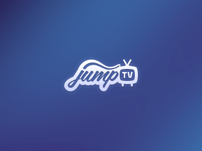 Jump.TV logo rebound blue brand jumptv logo