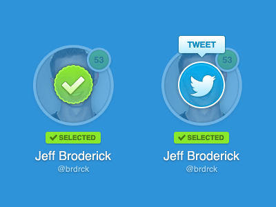 Selected Avatars avatars selected tweet