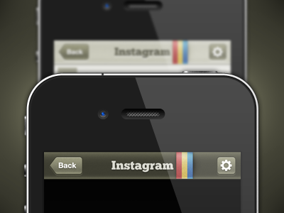 Instagram Navbar: Dark & Light