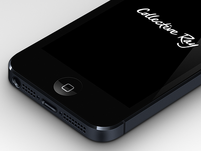 Vector iPhone 5 black collective ray collectiveray iphone iphone5 retina vector