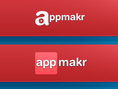 Which one? appmakr blue logo red