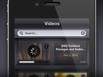Secret Videos iPhone UI