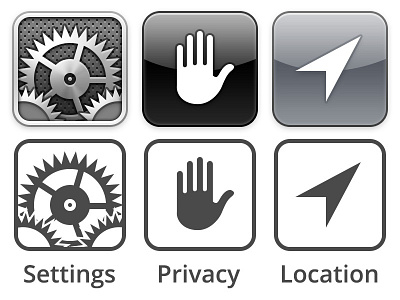 Enable Location Services enable icons instructions ios iphone location privacy retina services settings