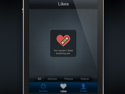 No Likes dark interface iphone iphone4 likes secret ui