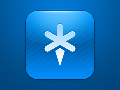 Flaer iOS Icon blue flaer icon ios iphone retina