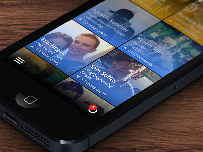 Highlight Redesign Concept avatars highlight interface ios iphone location people redesign retina ui