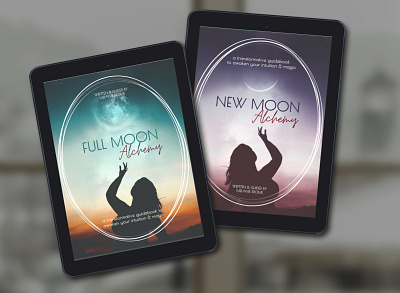 Full Moon and New Moon by Melanie Frome book book cover book cover design book covers design ebook graphic design photosop professional professional book cover design