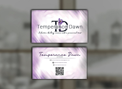 Business card design for Temperance Dawn business card design graphic design professional