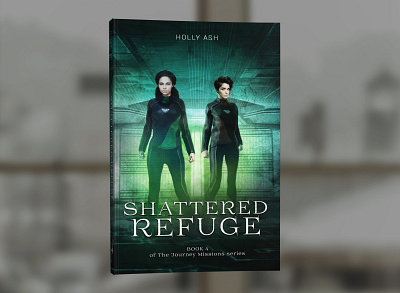 The Journey Missions Book 4: Shattered Refuge by Holly Ash book book cover cover design graphic design professional professional book cover design
