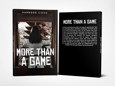 More Than a Game by Harnoor Sidhu book book cover graphic design photosop cs6 professional book cover design