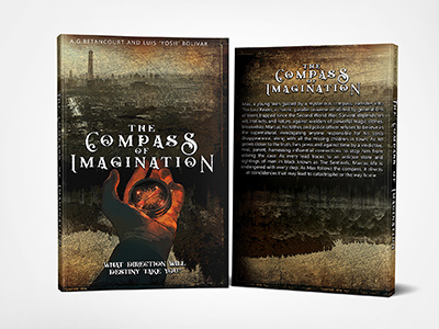 The Compass of Imagination book book cover graphic design photosop cs6 professional book cover design