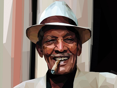 Compay Segundo polygon art art artist compay creative illustration music polygon segundo vector