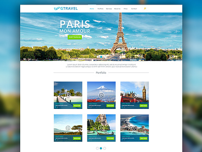 Travel website design site tourism travel typography ui web