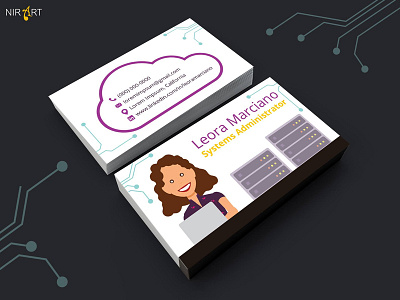 business card business card cards character design hi tech tech technology