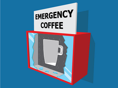 Emergency Coffee coffee emergency funny illustration illustrator t shirt vector