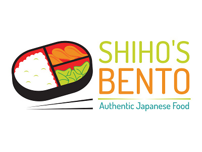 Shihos Bento Box bento box branding colorful creative food icon illustration japan logo