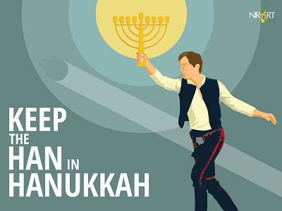 Han Solo Hanukkah Dribbble art design han solo hanukkah illustration star wars vector