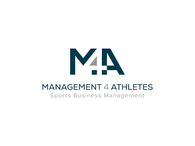 Management 4 Athletes Logo business minimalist modern monogram simple sport