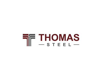 Thomas Steel Logo industrial logo minimalist modern simple steel