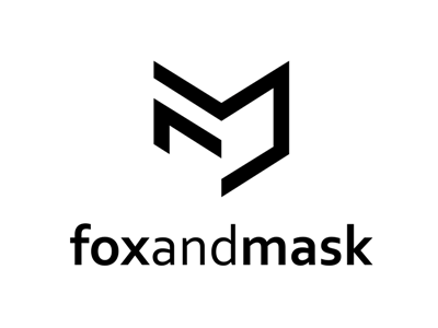 Fox and Mask fashion minimalist modern monogram simple sophisticated