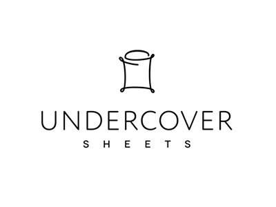 Undercover Sheets bed sheets minimalist modern outline logo simple