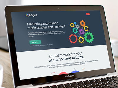 8digits - Automation 8digits automation flat design webapp website