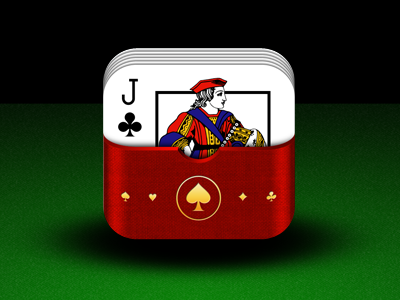 Card game iphone ipad appicon icon card-game hector red