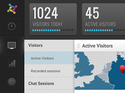 Visitor dashboard analytics dashboard ui visitors