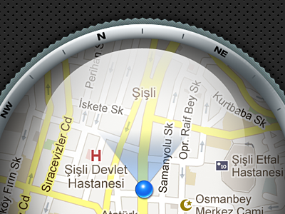 Compass Map compass iphone map